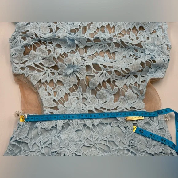 🆕 BRONX & BANCO 🧿 NWOT Lidia Lace Midi Dress - Pastel Blue - Size UK 10 / US 6 - Picture 16 of 16